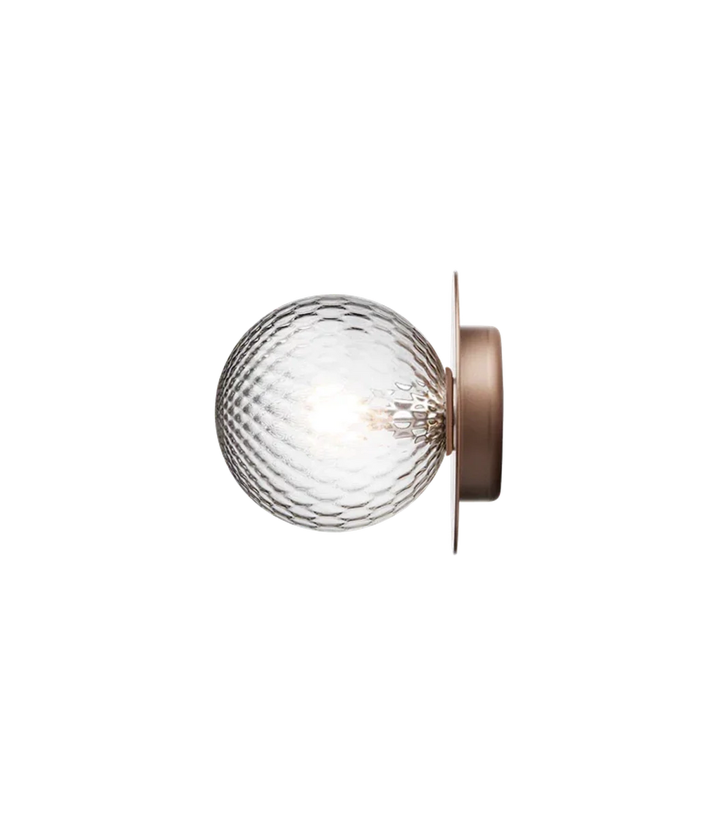 Nuura Liila 1 vegglampe/taklampe - medium - bronse/optic