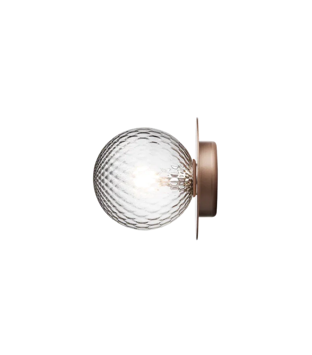 Nuura Liila 1 vegglampe/taklampe - medium - bronse/optic