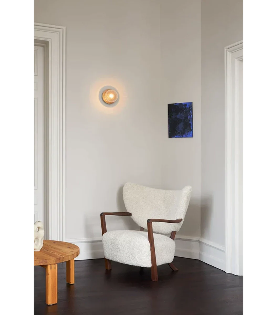 Nuura Liila 1 vegglampe/taklampe - medium - bronse/optic