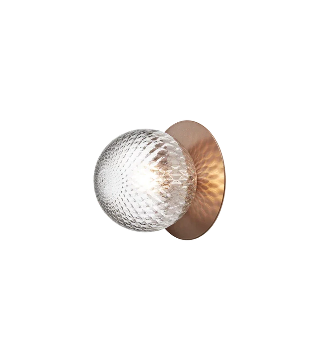 Nuura Liila 1 vegglampe/taklampe - medium - bronse/optic