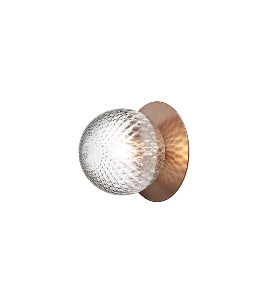 Nuura Liila 1 vegglampe/taklampe - medium - bronse/optic