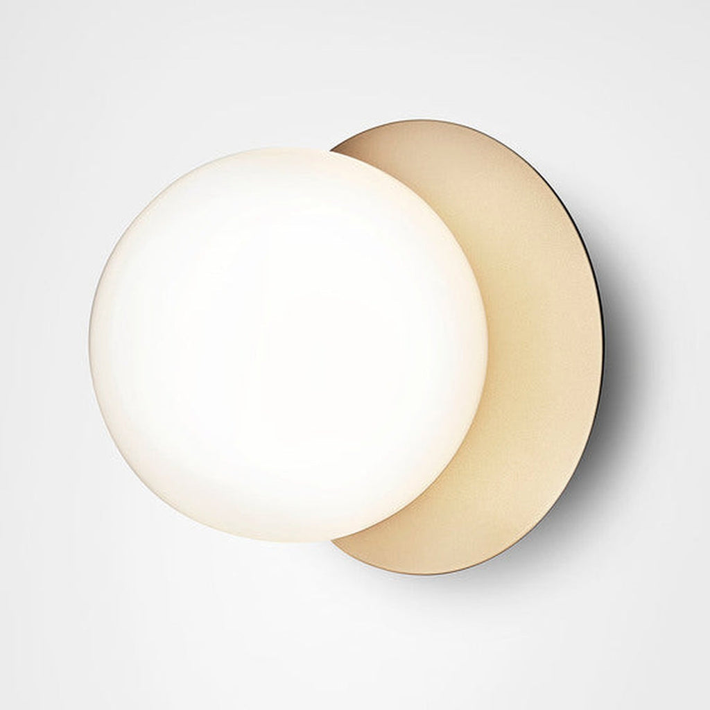 Nuura Liila 1 vegglampe/taklampe - medium - nordic gold / opal