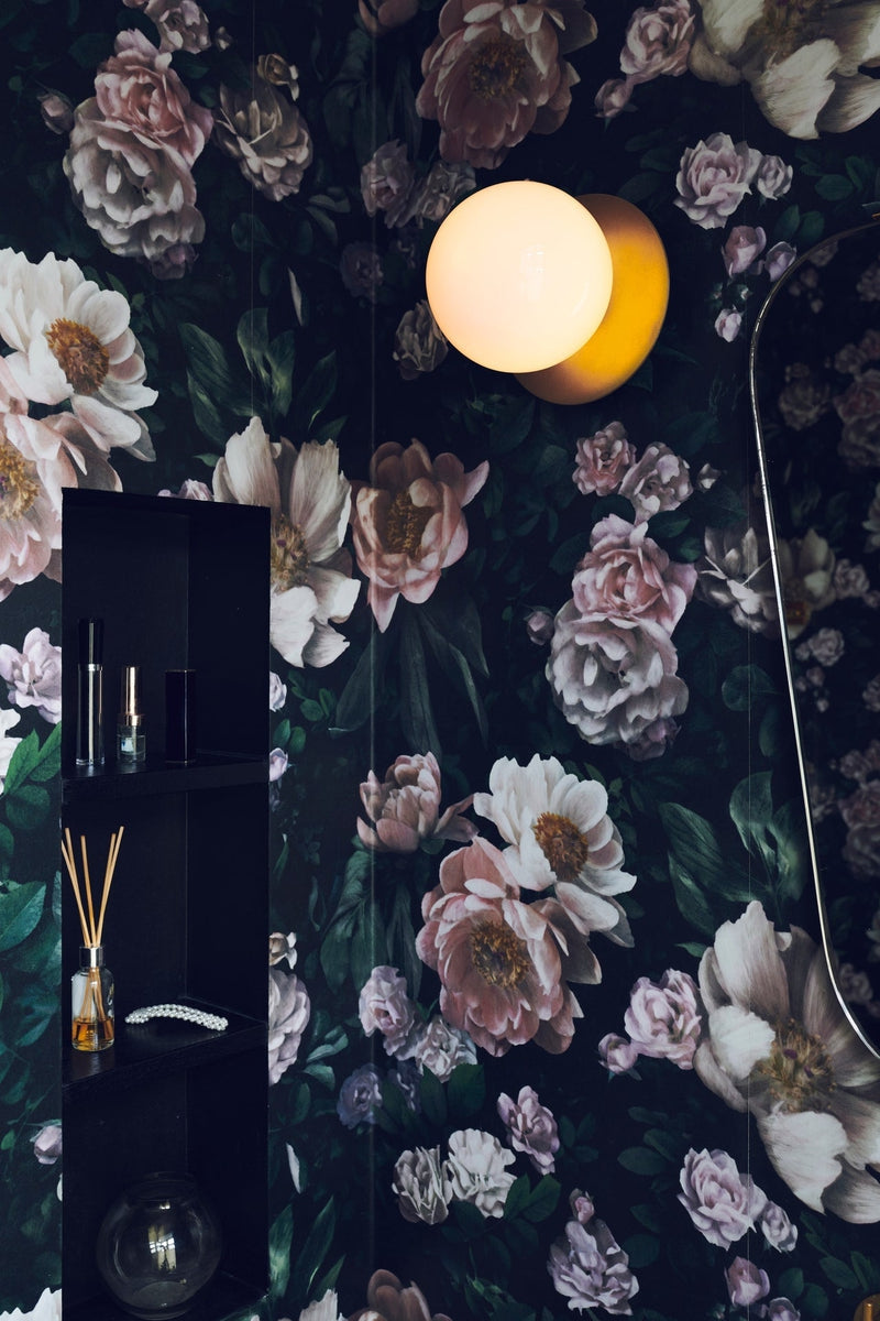 Nuura Liila 1 vegglampe/taklampe - medium - nordic gold / opal
