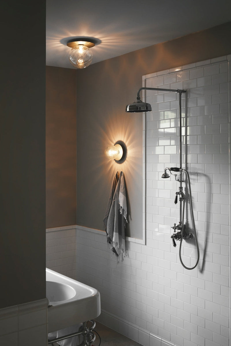 Nuura Liila 1 vegglampe/taklampe - medium - nordic gold / optikk