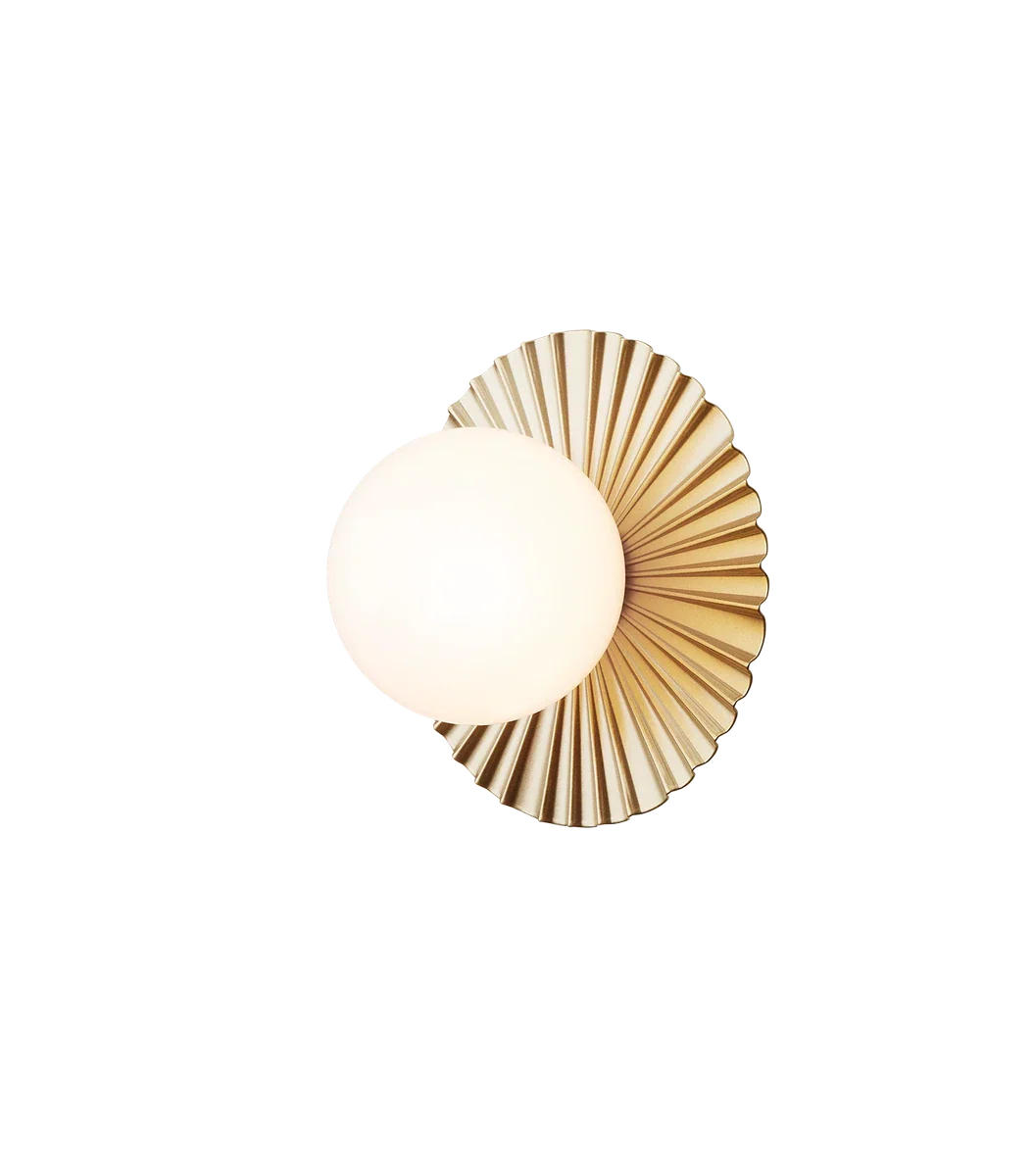 Nuura Liila Muuse vegglampe/taklampe - small - nordic gold / opal