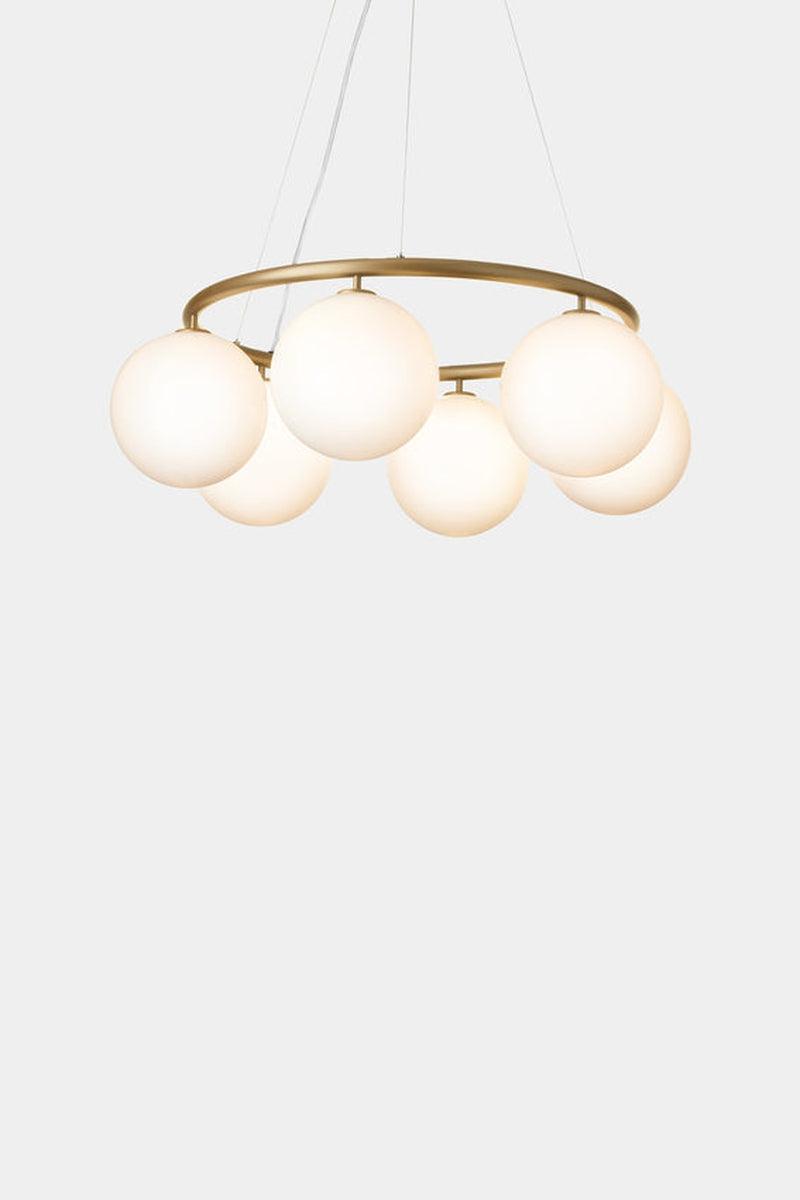 Nuura Miira 6 circular messing / opal