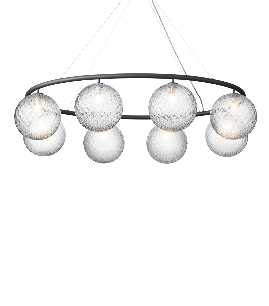 Nuura Miira 8 circular taklampe - Svart