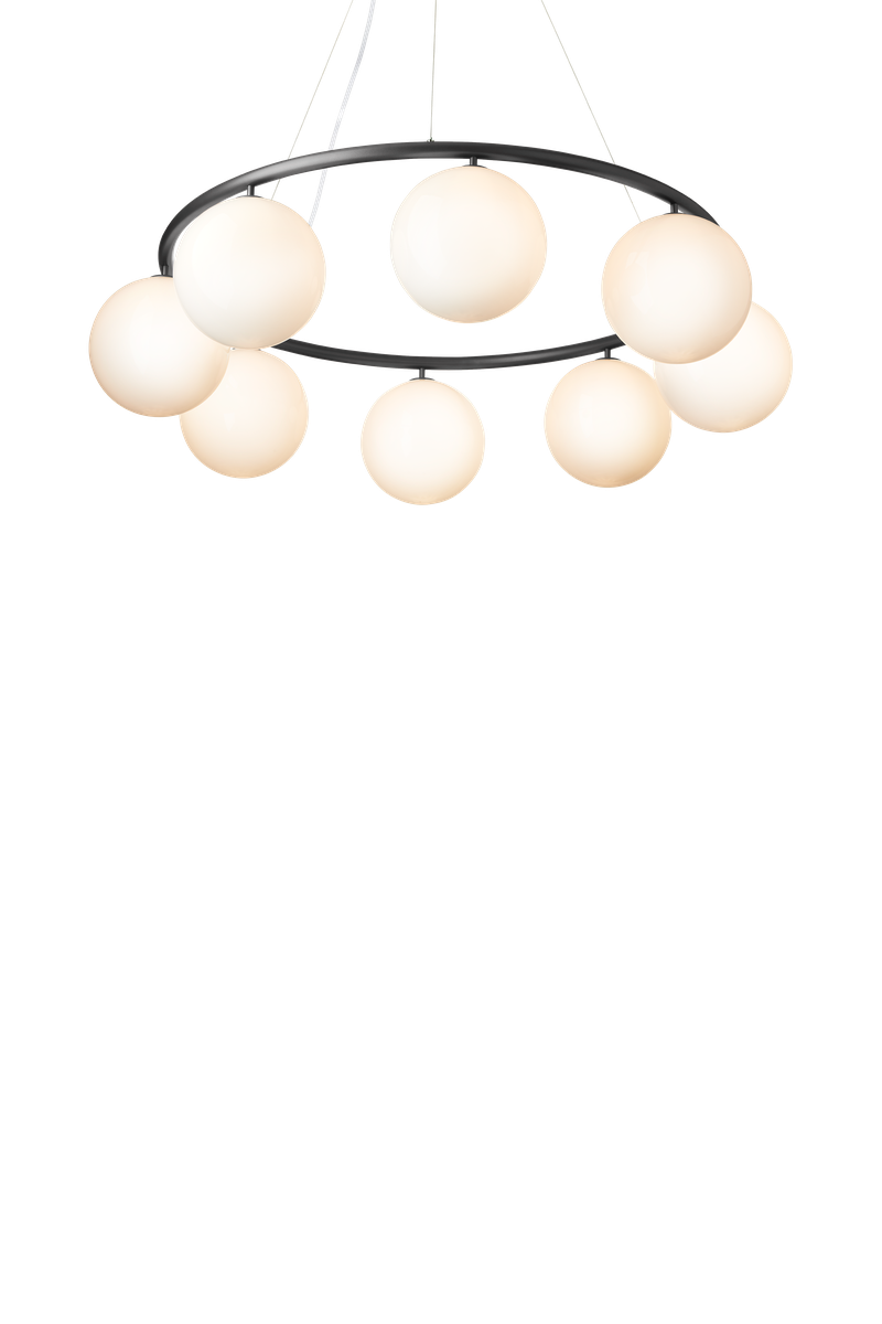 Nuura Miira 8 circular taklampe - Svart