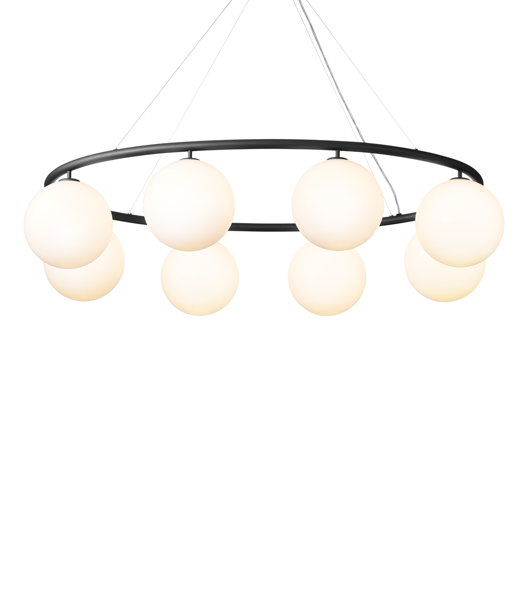 Nuura Miira 8 circular taklampe - Svart