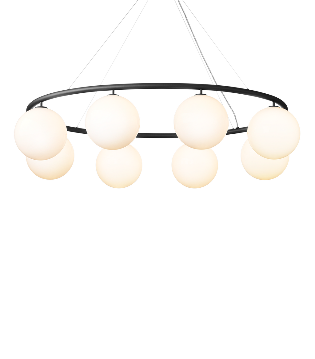Nuura Miira 8 circular taklampe - Svart