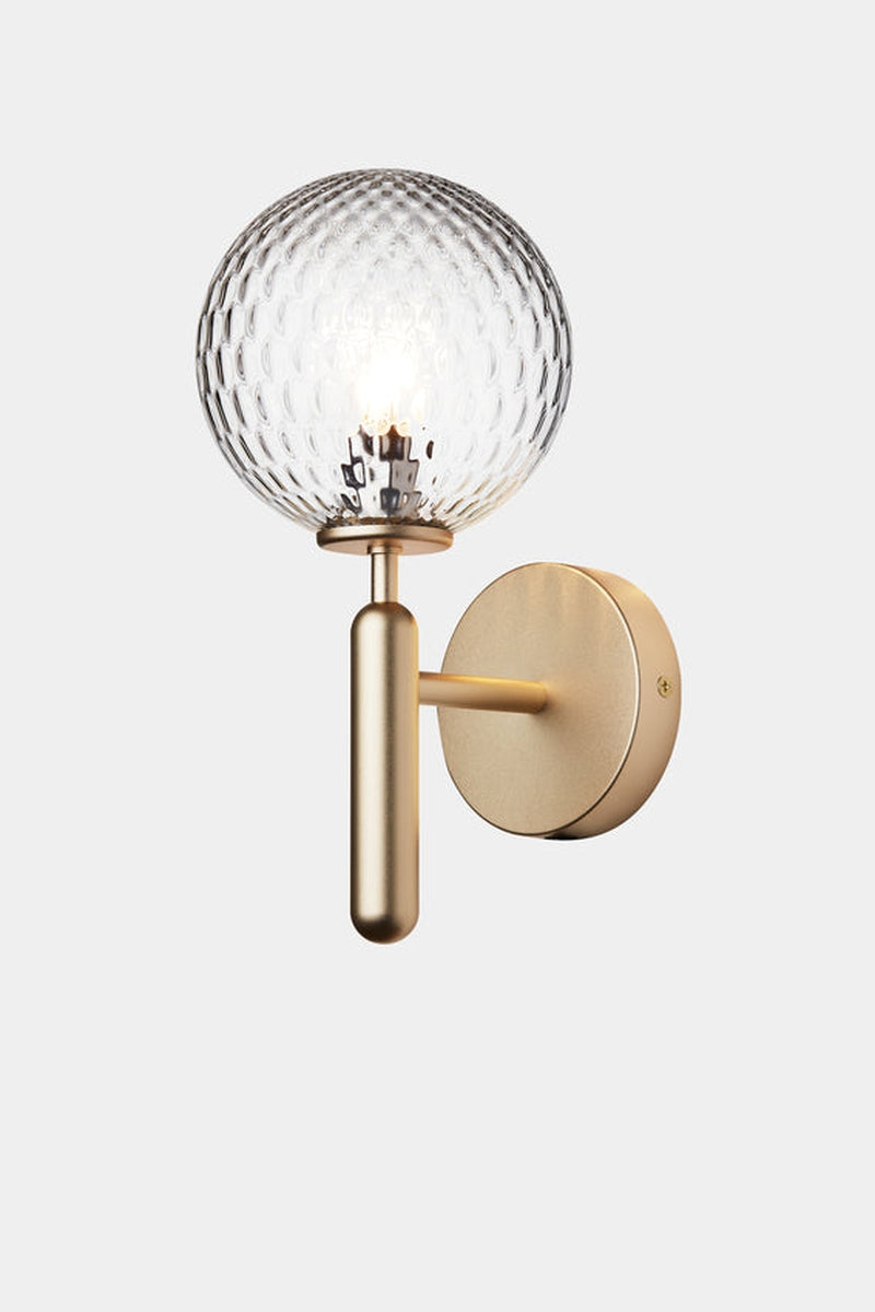 Nuura Miira vegglampe messing / optikk