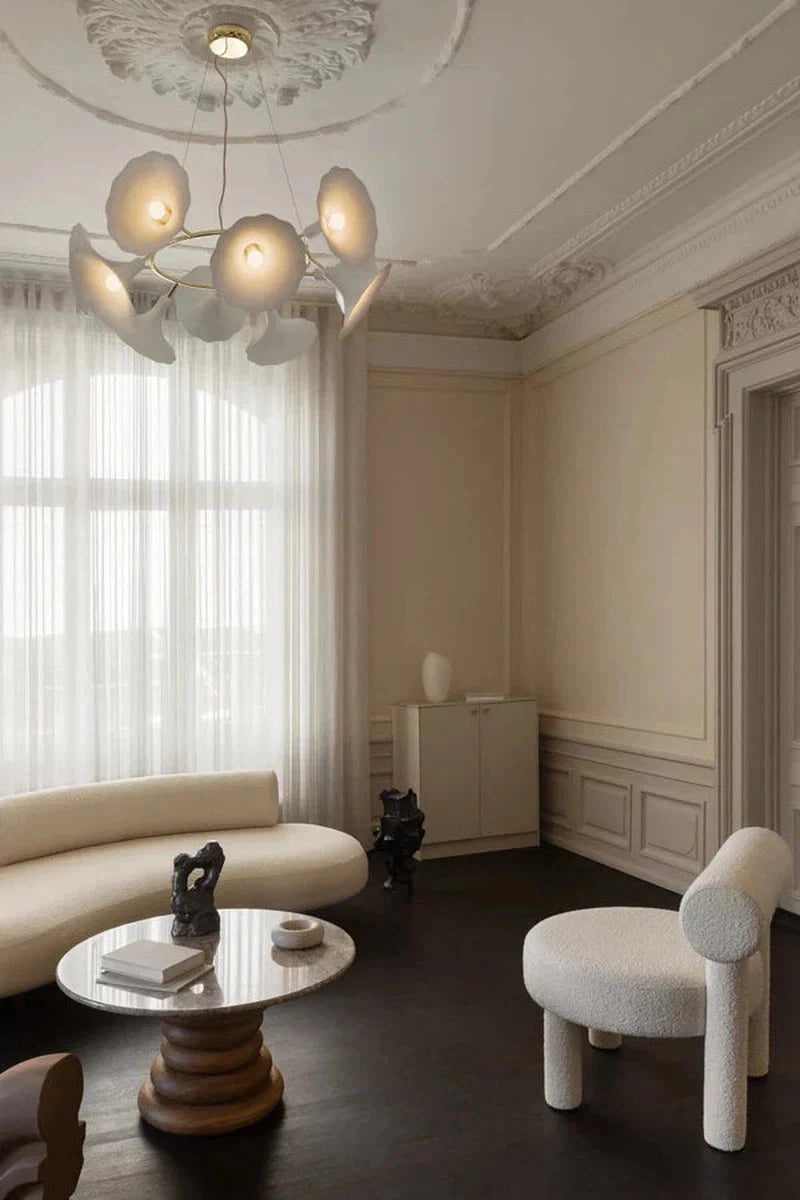Nuura Petalii 10 taklampe Hvit/messing