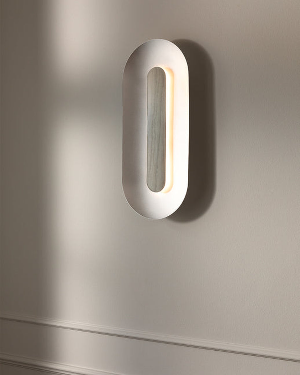 Nuura Sasi Large vegglampe - Sølv
