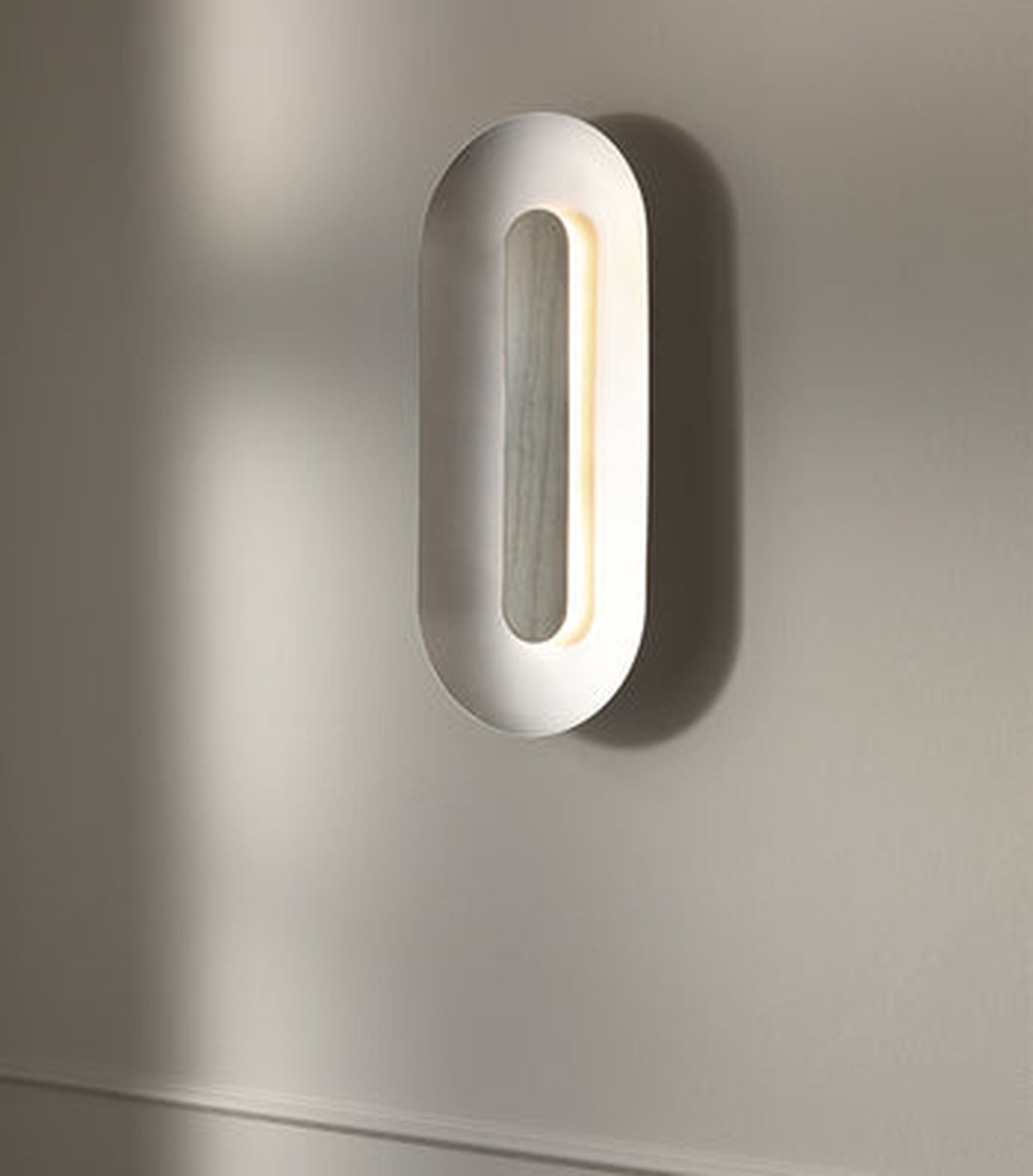 Nuura Sasi Large vegglampe - Sølv