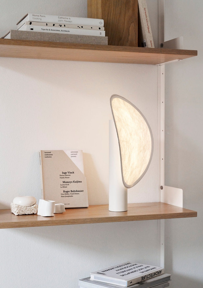 Tense Bærbar Bordlampe - Hvit Sokkel